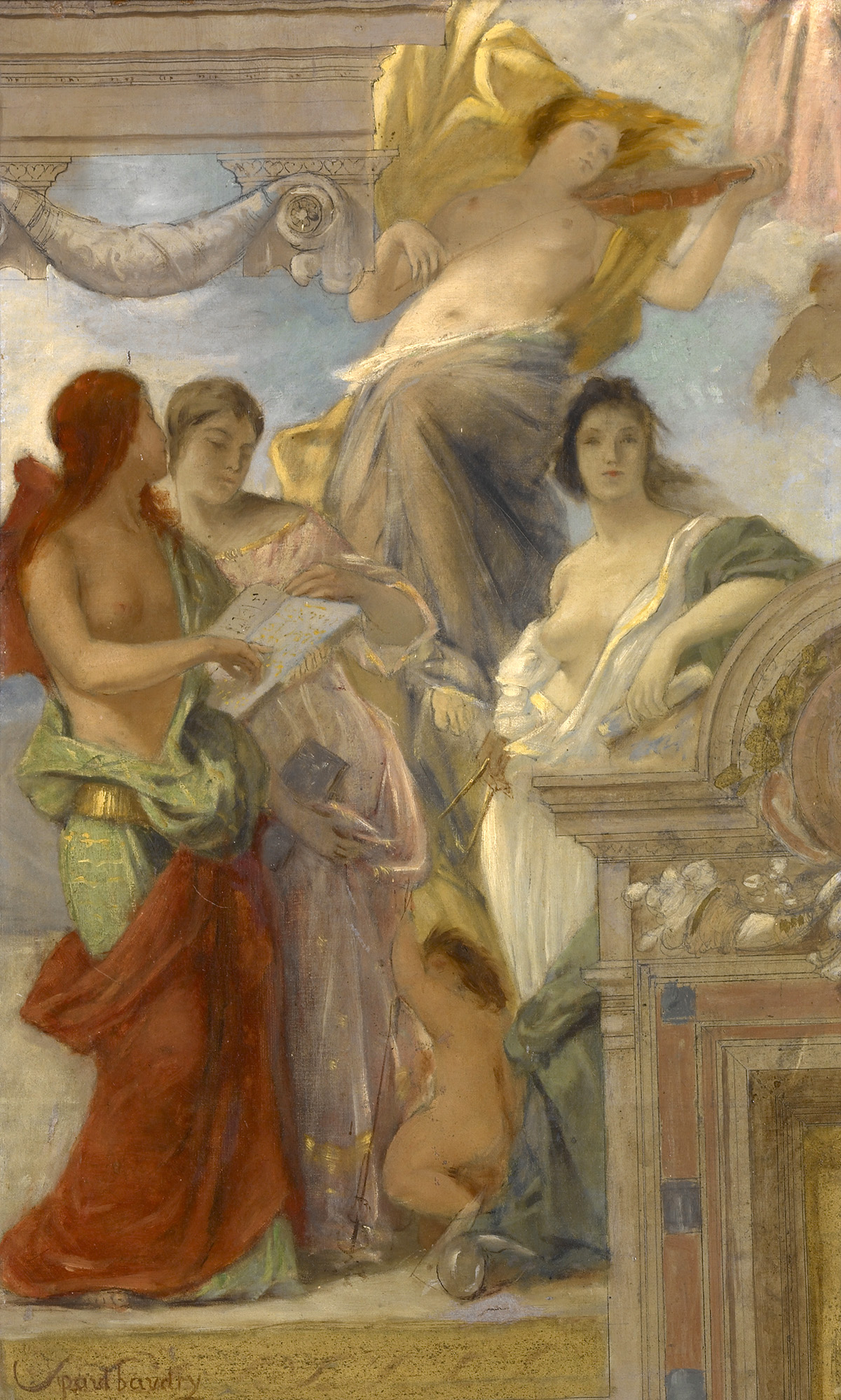 study for an architectural decoration
